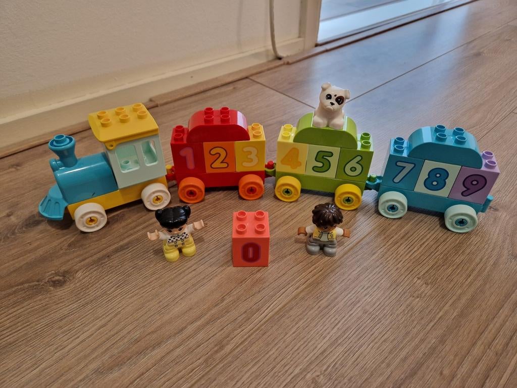 LEGO Duplo Mijn Eerste Cijfertrein 10847, Ophalen of Verzenden, Zo goed als nieuw, Complete set, Duplo