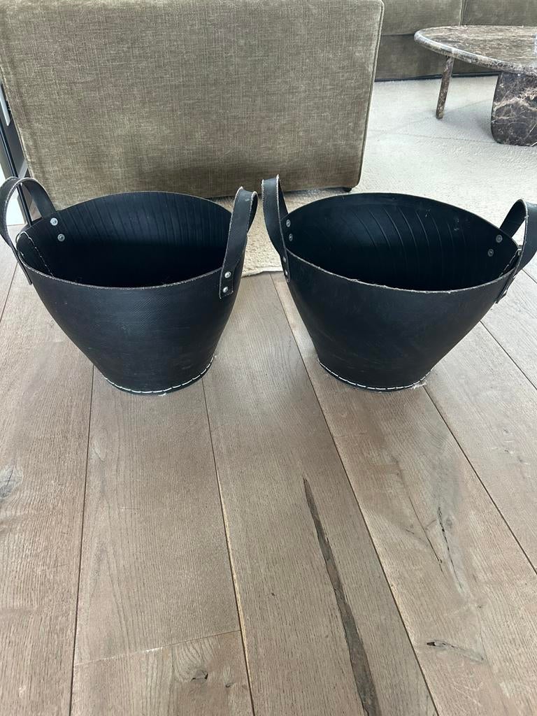 Mand van gerecycelde autobanden, Ophalen, Overige materialen, Mand, Rond