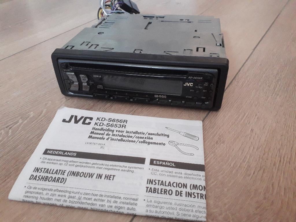 autoradio cd speler afneemfront jvc kd-s656r heb er 2 stuks, Ophalen of Verzenden, Zo goed als nieuw