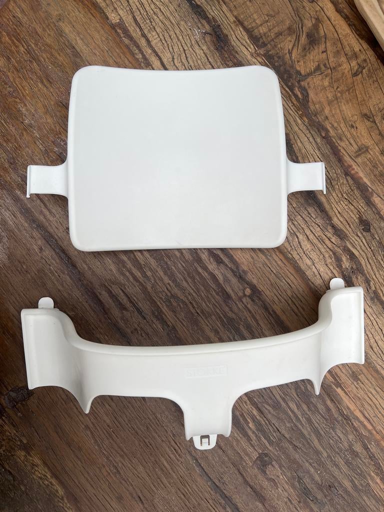 Stokke zitverkleiner wit voor kinderstoel, Ophalen of Verzenden, Gebruikt, Overige typen, Stoelverkleiner