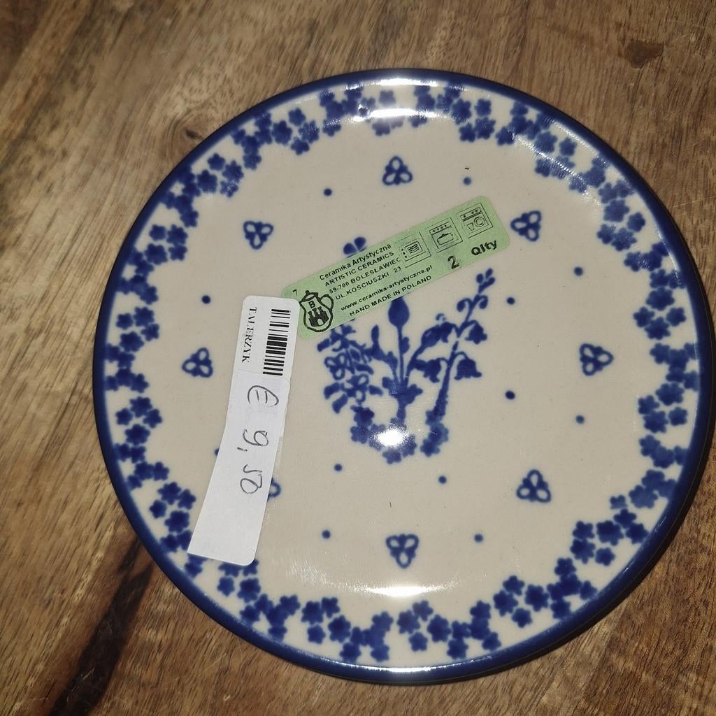 Bordje 12,5 cm Bunzlau Castle Pools keramiek-nieuw, Keramiek, Nieuw, Ophalen of Verzenden, Bord(en)