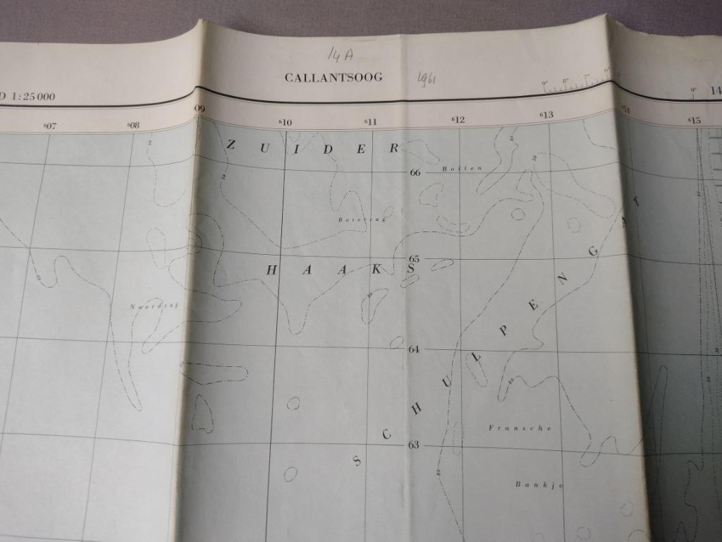 14 A Callantsoog Groote Keeten Plattegrond 1961, Ophalen of Verzenden