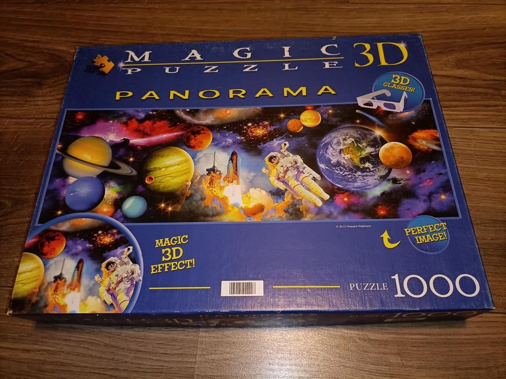 Clementoni Panorama puzzel 1000 stukjes 3D Planet, Ophalen of Verzenden, 500 t/m 1500 stukjes, Zo goed als nieuw