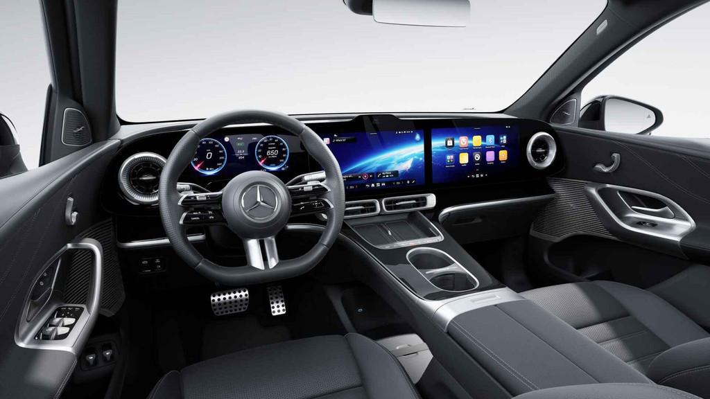 Mercedes-Benz GLC Electric 400 4MATIC Launch Edition 94 kWh, Automaat, Stof, 2000 kg, Blauw