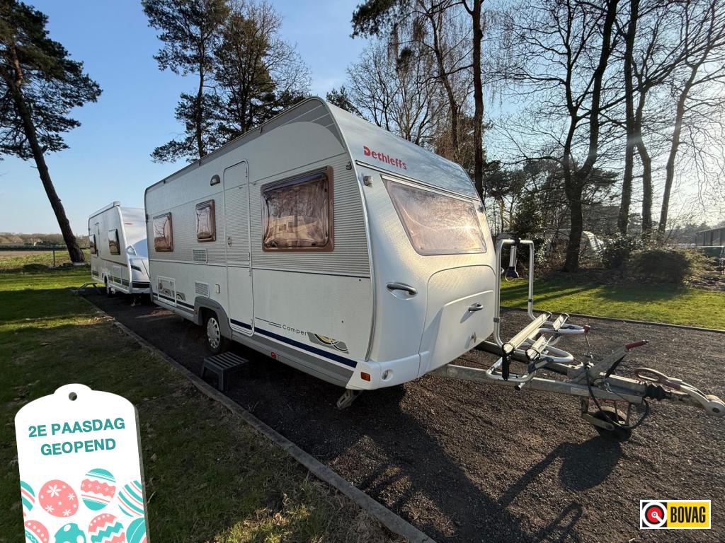Dethleffs Camper 510 V +voortentreda +fietsenrek, Rondzit, Kachel, Dethleffs, Overige typen