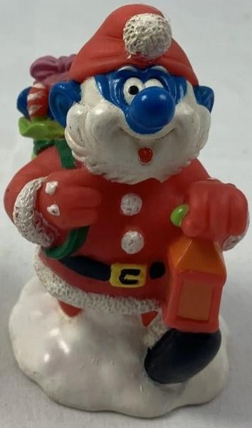 Smurfen BIP Stop Papa Kerstman Smurf Figuur Jaren 90, Coolsingel 104, 3011 AG Rotterdam, Netherlands, Verzenden, Zo goed als nieuw