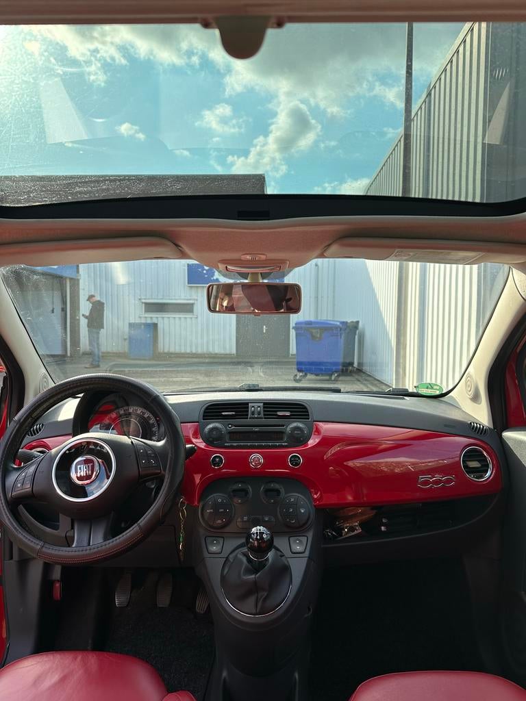 Fiat 500 1.2 C Rood pano, Voorwielaandrijving, 1242 cc, 4 cilinders, 840 kg