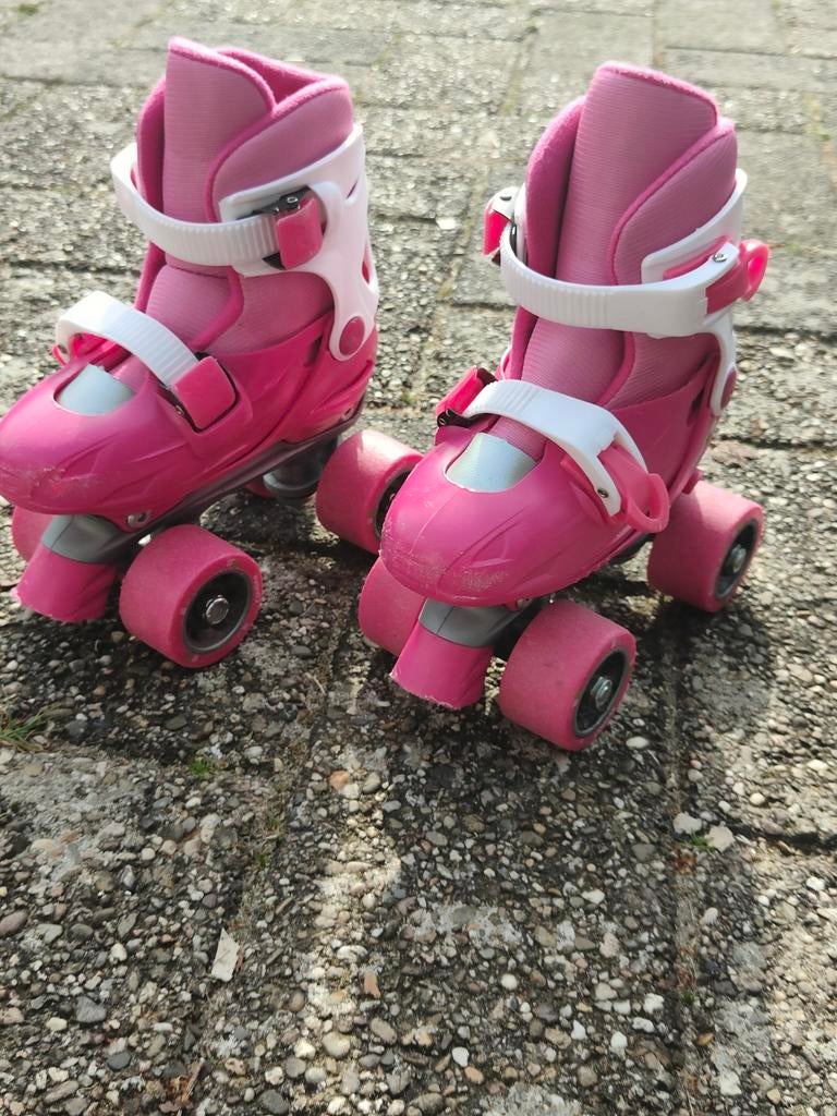 Roze kinder rolschaatsen, Kinderen en Baby's, Speelgoed | Buiten | Rolschaatsen, Ophalen of Verzenden, Gebruikt
