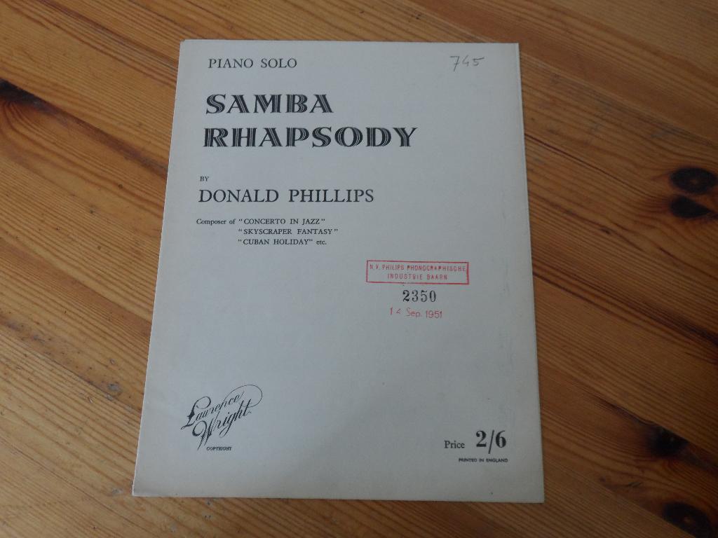 Samba Rhapsody - Donald Phillips, Muziek en Instrumenten, Gebruikt, Gitaar, Ophalen of Verzenden, Artiest of Componist