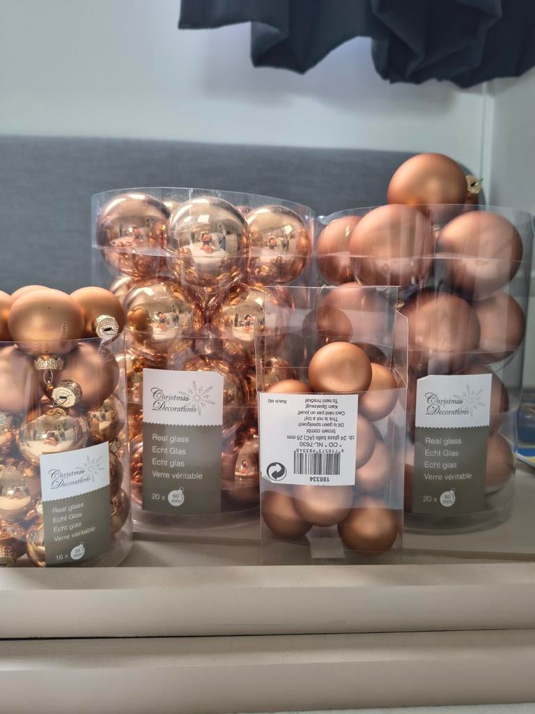 Kerstballen glas, Ophalen