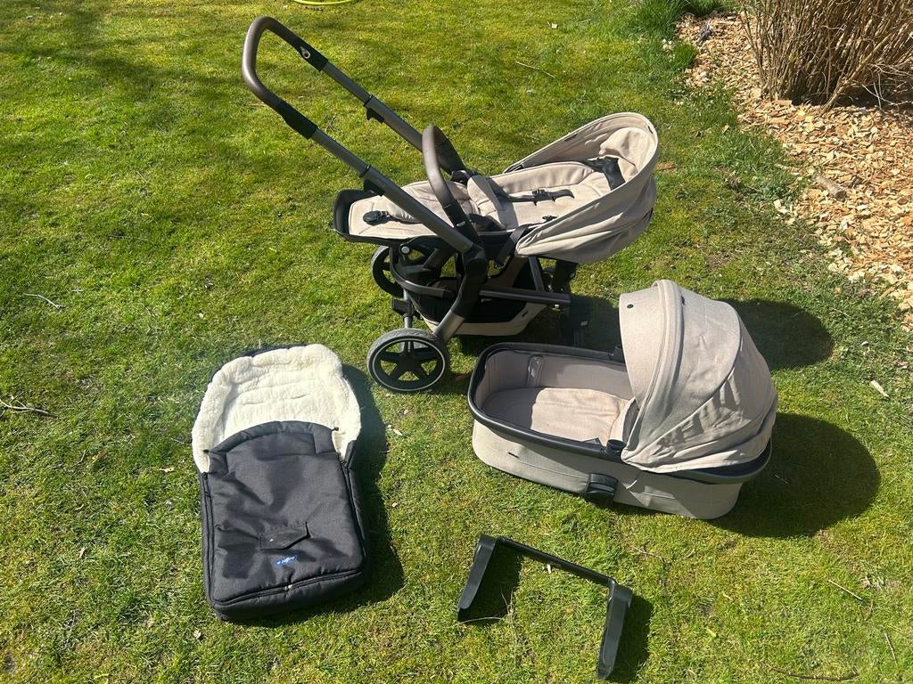 Joolz Hub+ complete set met reiswieg en voetenzak, Overige merken, Ophalen of Verzenden, Zo goed als nieuw, Combiwagen
