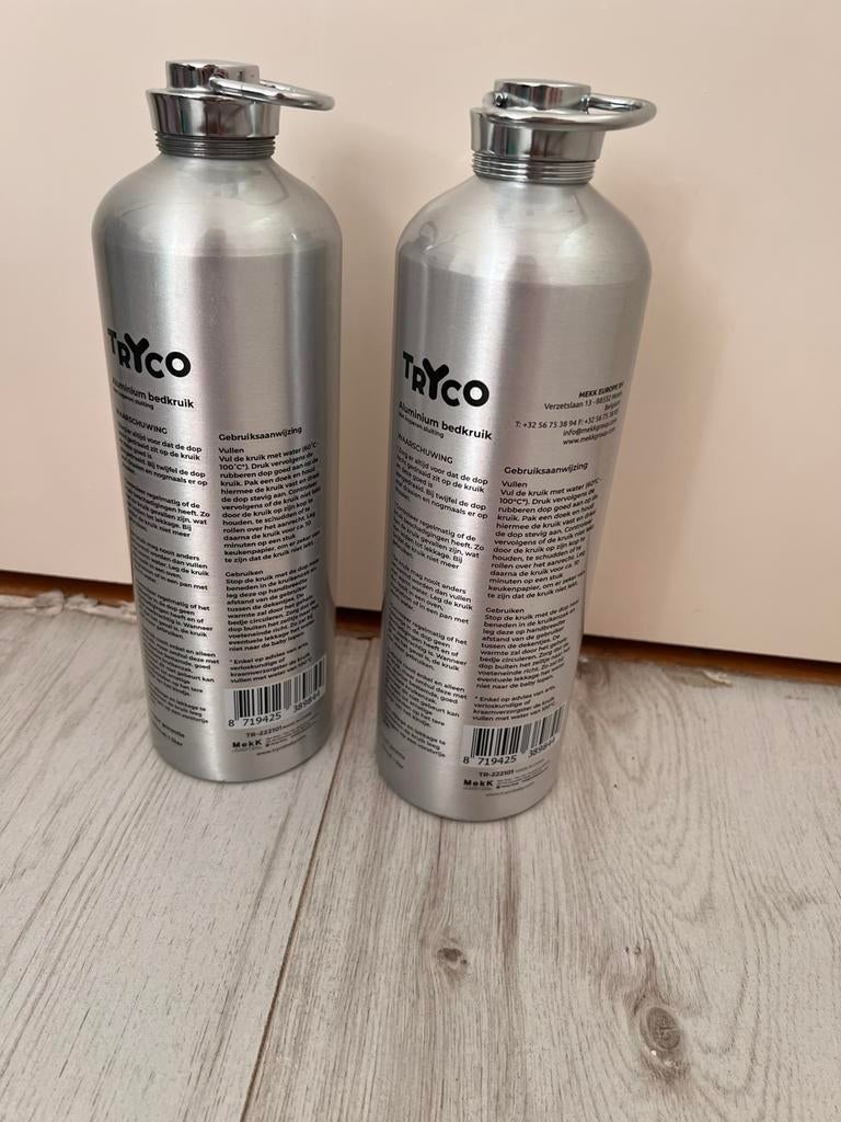 2 metalen kruiken voor babybed, Ophalen of Verzenden, Zo goed als nieuw, Overige typen