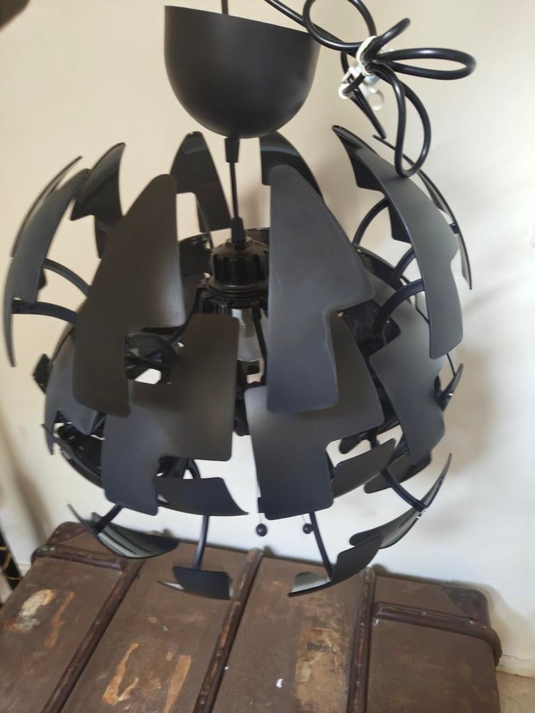 IKEA PS 2014 Hanglamp Zwart - Modern en Verstelbaar, Gebruikt, Ophalen of Verzenden, Metaal, Minder dan 50 cm