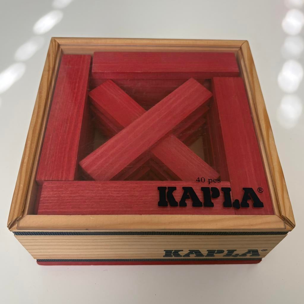 Kapla origineel 40 plankjes rood, Ophalen, Zo goed als nieuw