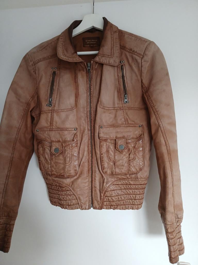 Casualwear Leren Jasje Maat 40 - Bruin, Maat 38/40 (M), Bruin, Ophalen of Verzenden, Casualwear