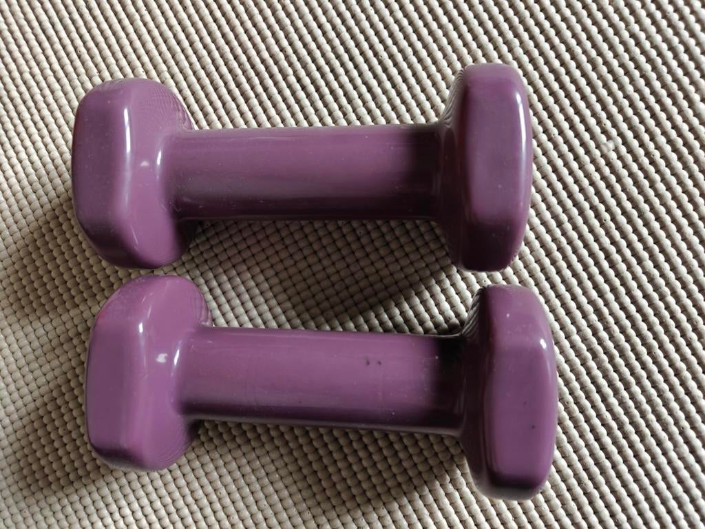 Dumbbells 1,5 kg paars - Decathlon Nyamba, Ophalen of Verzenden, Armen, Dumbbell