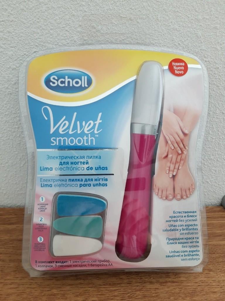 Nieuwe scholl velvet smooth voetvijl met navulling, Witgoed en Apparatuur, Persoonlijke-verzorgingsapparatuur, Ophalen of Verzenden