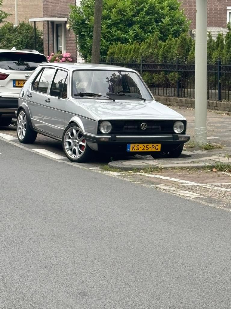 Vw golf mk1 1.8Tsi 320pk, Stof, 4 stoelen, Origineel Nederlands, 958 kg
