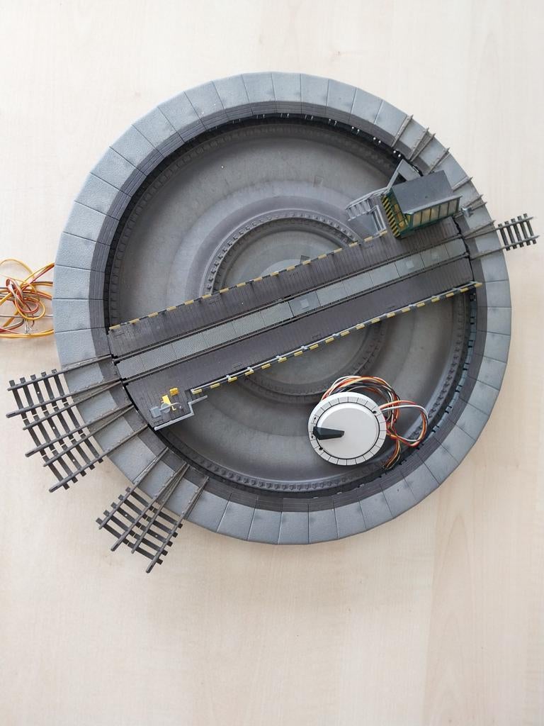 Fleischmann 6052 Electrische Draaischijf, Hobby en Vrije tijd, Ophalen of Verzenden, Gelijkstroom, Rails, Fleischmann