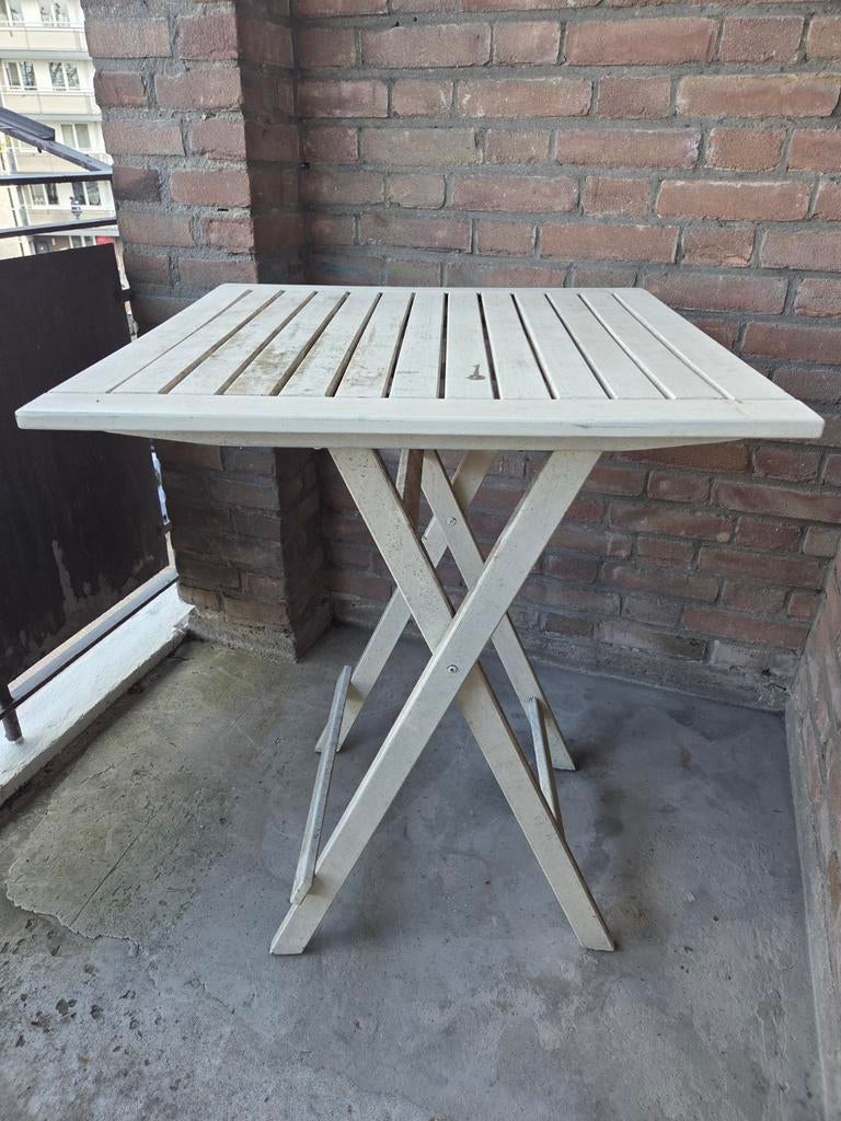 Houten tuintafeltje (opknapper), Ophalen, Gebruikt, Rechthoekig, Hout