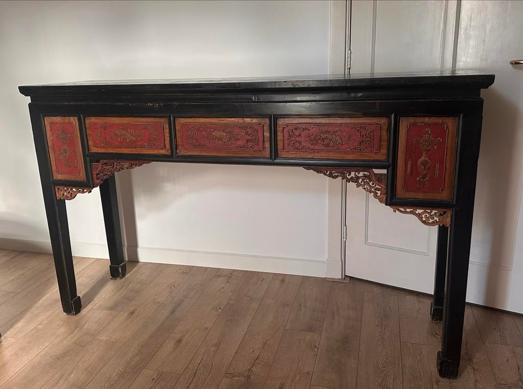 Antiek Chinees Dressoir met 2 Lades, Ophalen