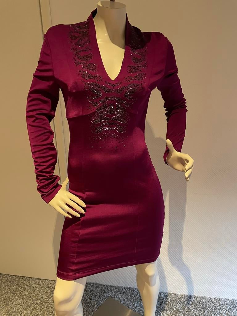 just Cavalli jurk met nopjrs maat it 42, Kleding | Dames, Overige kleuren, Cocktailjurk, Ophalen of Verzenden, Zo goed als nieuw