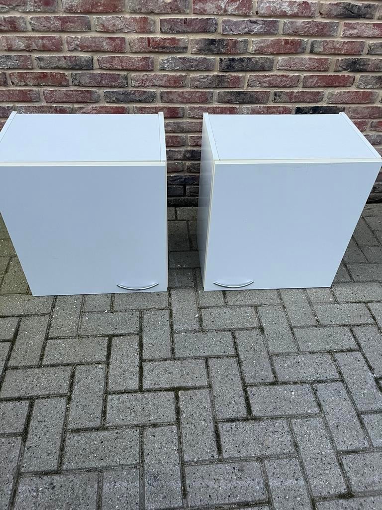 Keukenkasten boven bruynzeel, Ophalen, Gebruikt, Wit, 50 tot 100 cm