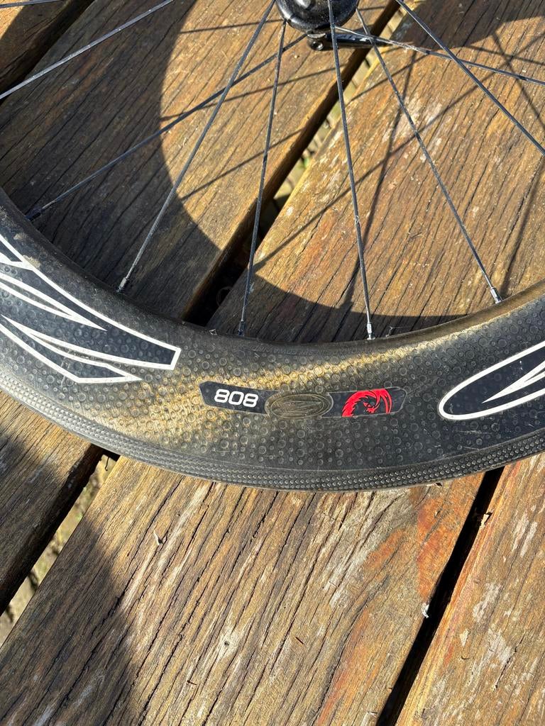 Zipp 808 achterwiel, Wiel, Gebruikt, Ophalen of Verzenden, Racefiets