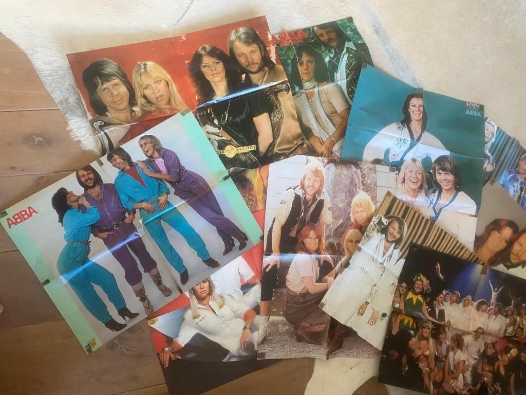 ABBA Posters; Popbiz, Hitkrant, Muziek Parade, Verzamelen, Tijdschriften, Kranten en Knipsels, Verzenden, 1980 tot heden, Tijdschrift