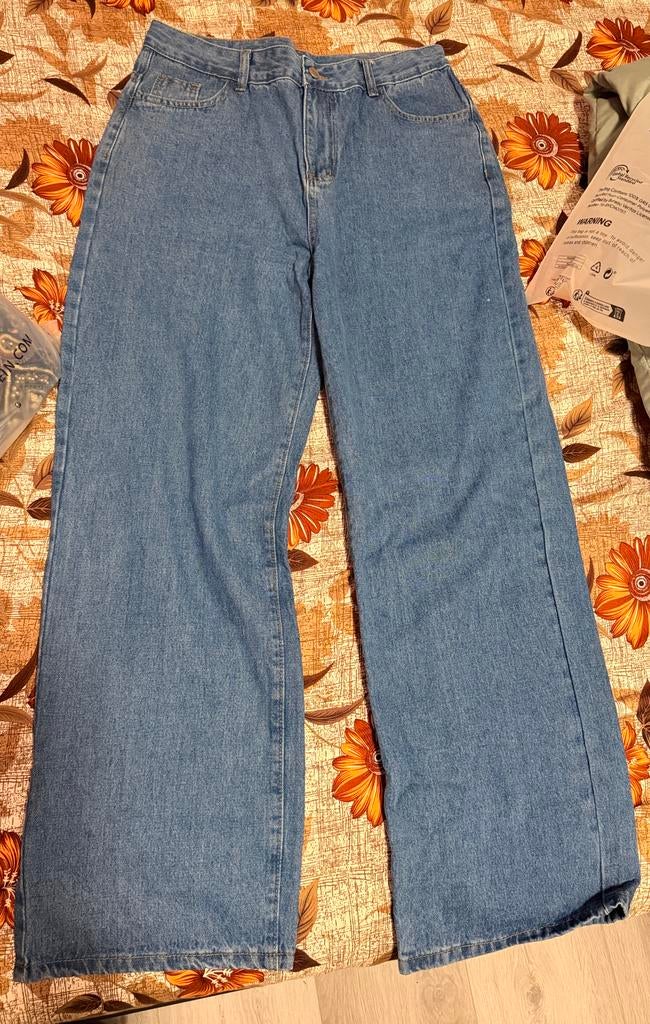 Nieuwe Shein blauwe jeans XL, Kleding | Dames, Spijkerbroeken en Jeans, Ophalen, Nieuw, Blauw, Overige jeansmaten