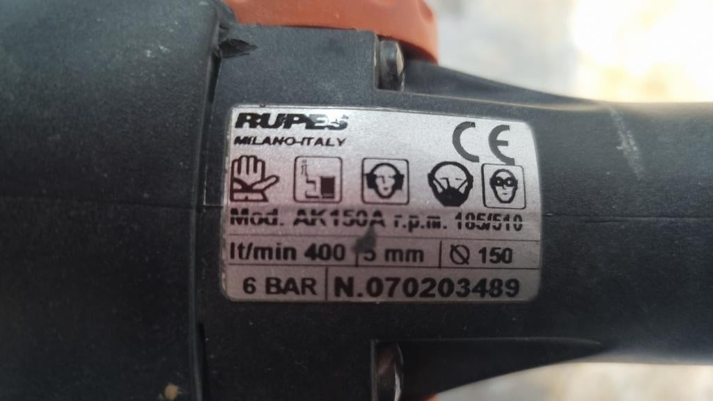 Rupes Schuurmachine - AK150A - Gebruikt, Doe-het-zelf en Verbouw, Gereedschap | Schuurmachines, Ophalen, Gebruikt, Excentrische schuurmachine