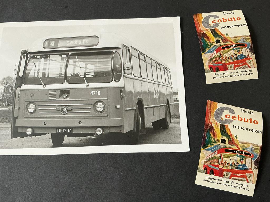 Foto NBM  Cebuto Autocarreizen Foto & Reclamekaartjes, Verzamelen, Spoorwegen en Tramwegen, Gebruikt, Verzenden