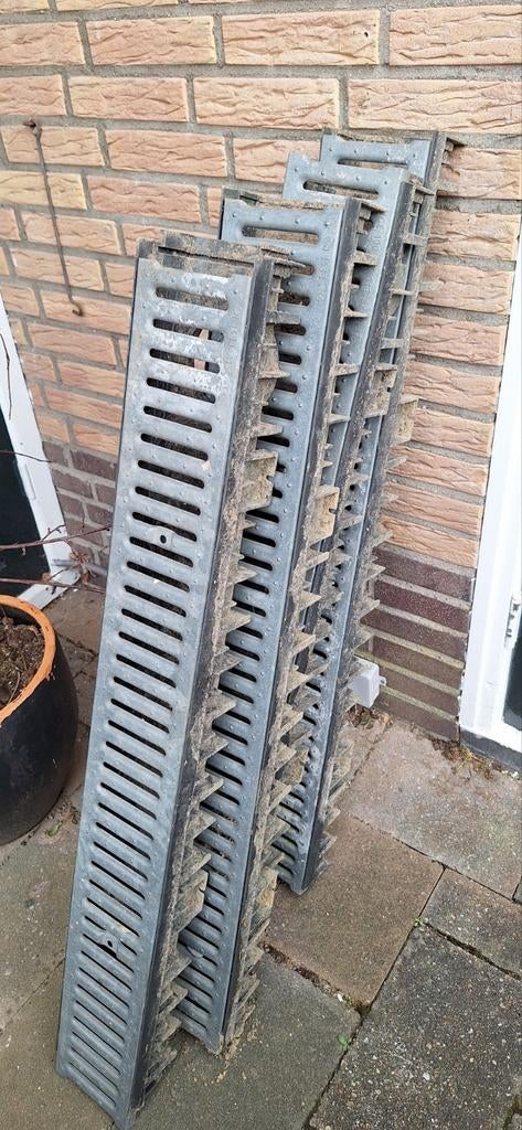 4x Lijngoot 13x100cm - Afvoergoot met rooster, Ophalen