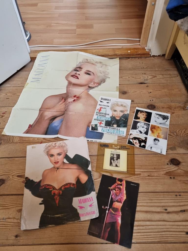 Vintage Madonna Collectie: Posters, CD Single & Meer, Ophalen of Verzenden, Gebruikt