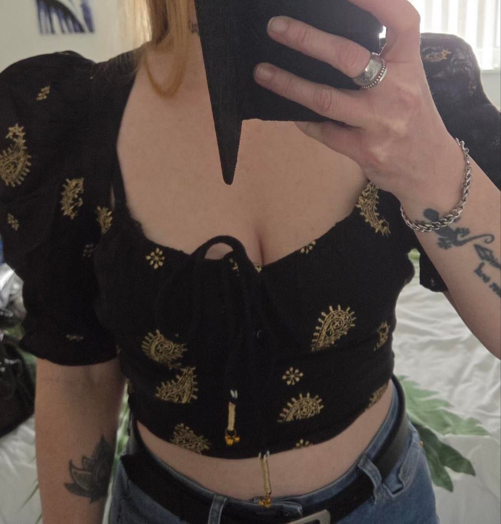 Ibiza mode blouse sofia nieuw met kaartje, Maat 38/40 (M), Verzenden, Zwart, Nieuw