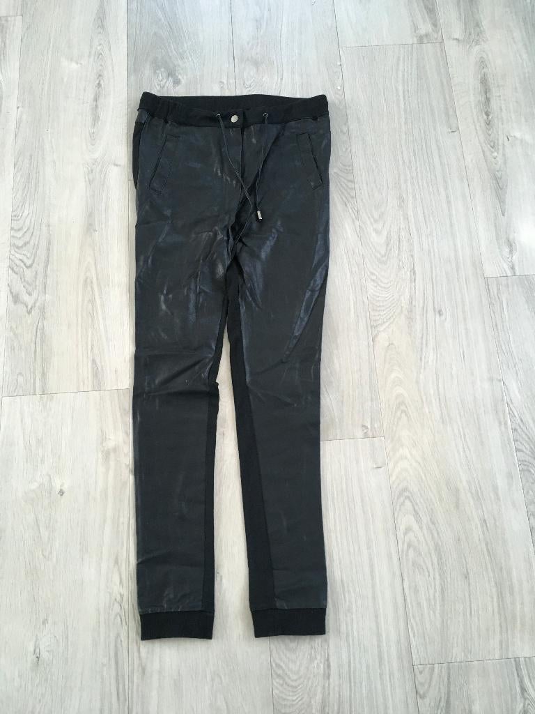 COOLCAT leerlook tregging/broek nieuwstaat maat L 40/42 D25, Kleding | Dames, Maat 38/40 (M), Zwart, Ophalen of Verzenden, Zo goed als nieuw