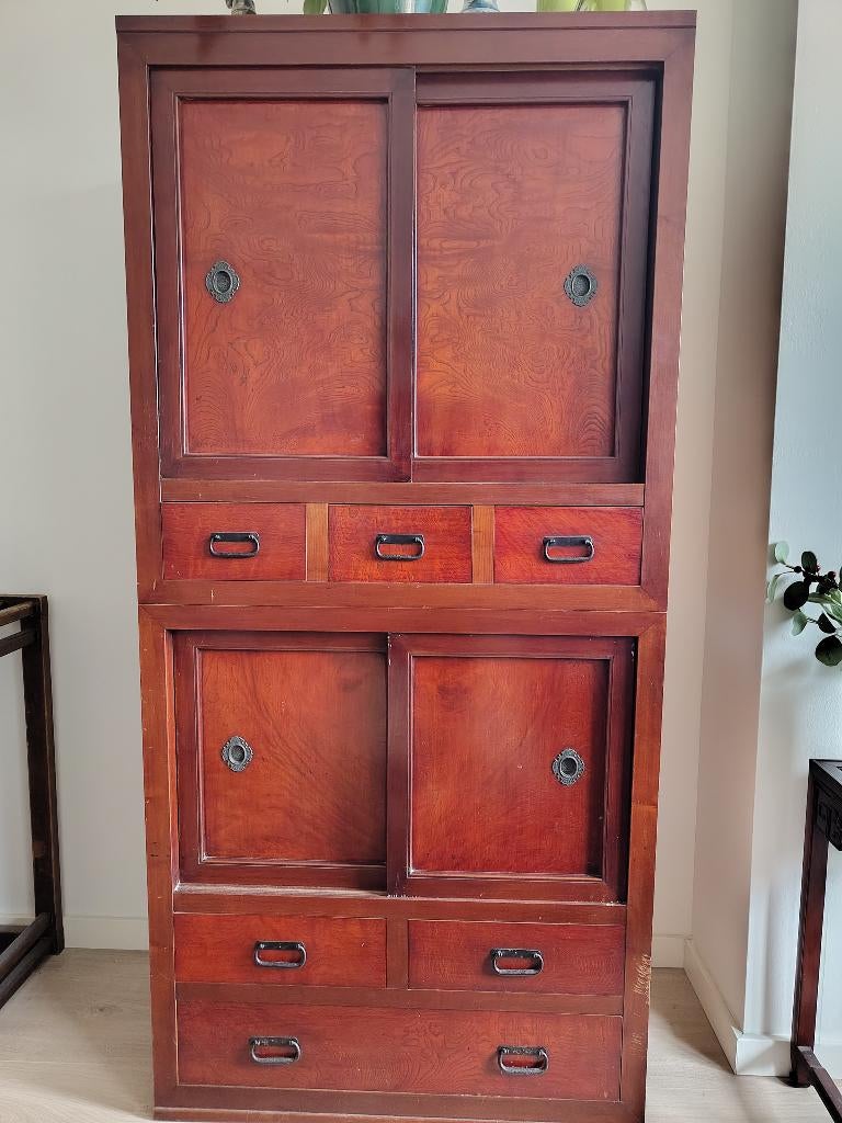 Japanse lakkast, Antiek en Kunst, Antiek | Meubels | Kasten, Ophalen