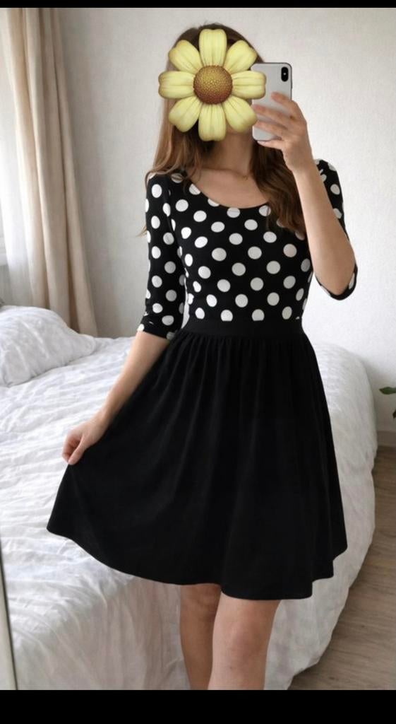 Nieuwe jurk met stippen Anna Field, Kleding | Dames, Jurken, Nieuw, Maat 36 (S), Zwart, Onder de knie, Ophalen of Verzenden