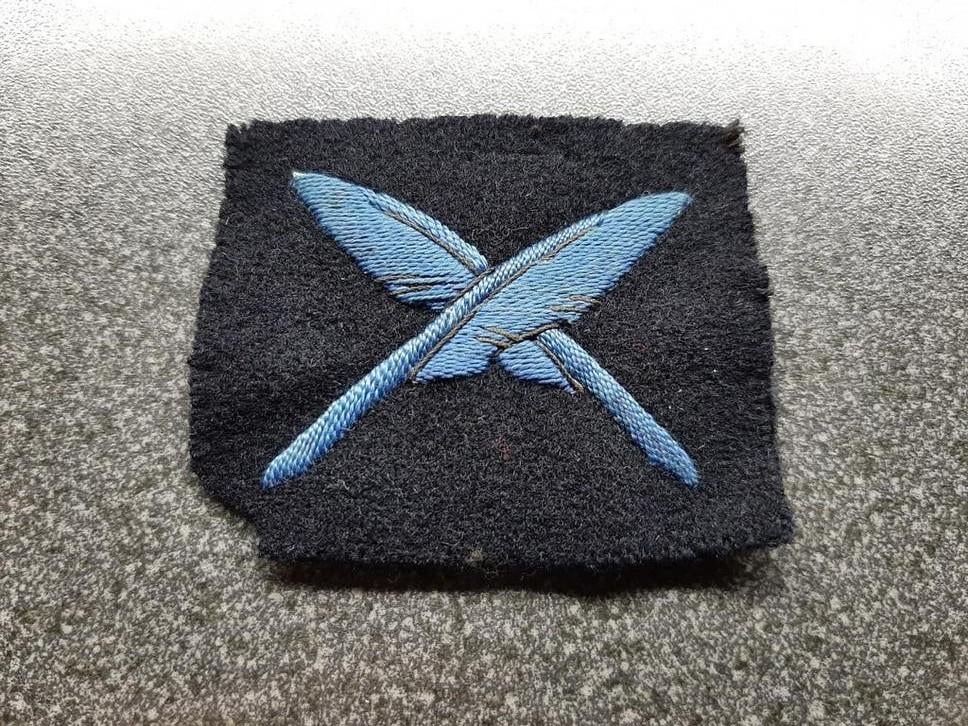 KM -  Marva   -  schrijver. / Nederland., Ophalen of Verzenden, Marine, Nederland, Embleem of Badge