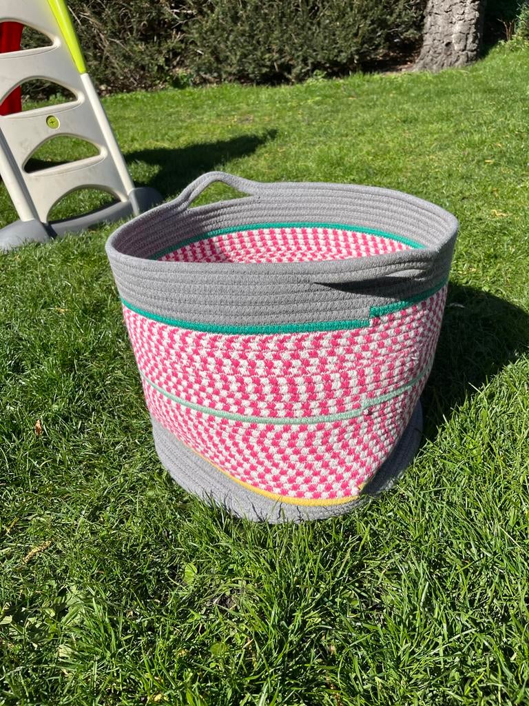 Mand, Ophalen, Zo goed als nieuw, Rond, Riet