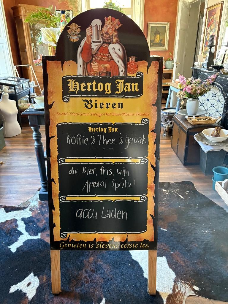 Hertog Jan reclamebord emaille, Ophalen of Verzenden, Zo goed als nieuw