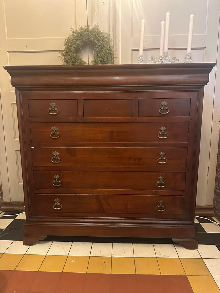 Prachtige antieke landelijke engelse ladekast chiffoniere, Ophalen