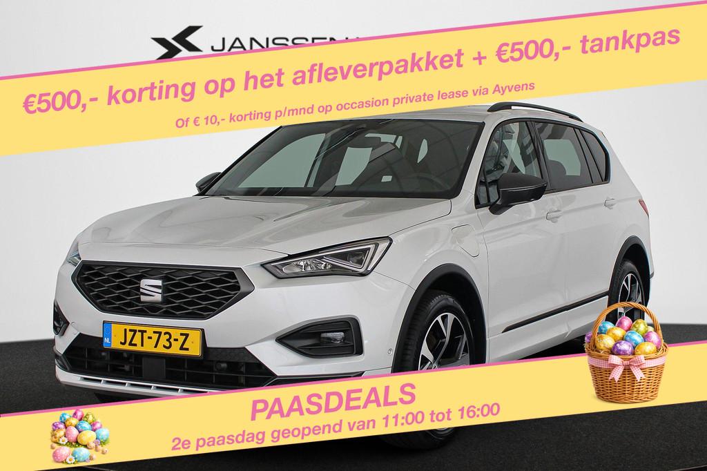 SEAT Tarraco 1.4 TSI e-Hybrid PHEV FR Elektrische Stoel Dode, Stof, 4 cilinders, Wit, Hybride Elektrisch/Benzine