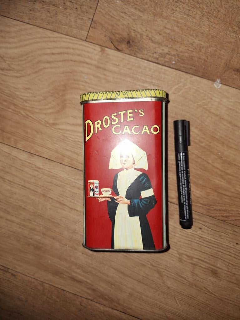 Vintage Droste Cacao en Pastilles Blik - Zeldzaam, Ophalen of Verzenden