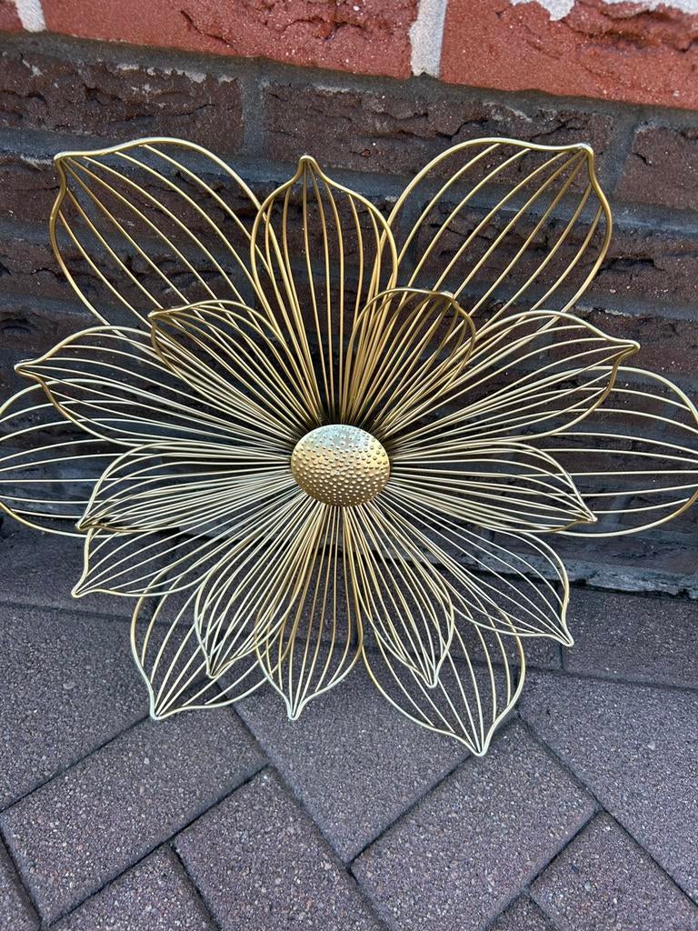 Goudkleurige wanddecoratie, Ophalen of Verzenden, Zo goed als nieuw