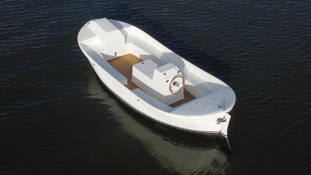 KMR 820 – 8.2m elektrische sloep | boegschroef + teak, Watersport en Boten, Sloepen, Ophalen, 10 tot 30 pk, 6 meter of meer, Elektrisch