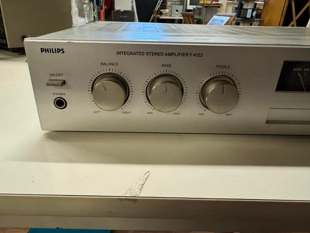 Philips F4122 Geïntegreerde Stereo Versterker, Overige merken, Gebruikt, ., Ophalen of Verzenden