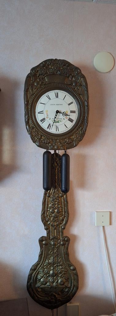 Antieke Louis Jaquine Wandklok - St. Etienne, Ophalen