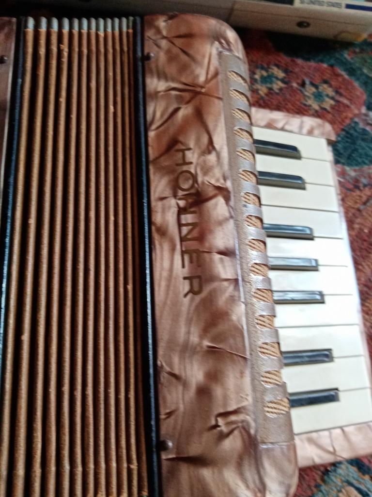Hohner kinderaccordeon uit de jaren '60, Gebruikt, Overige formaten, Hohner, Toetsaccordeon