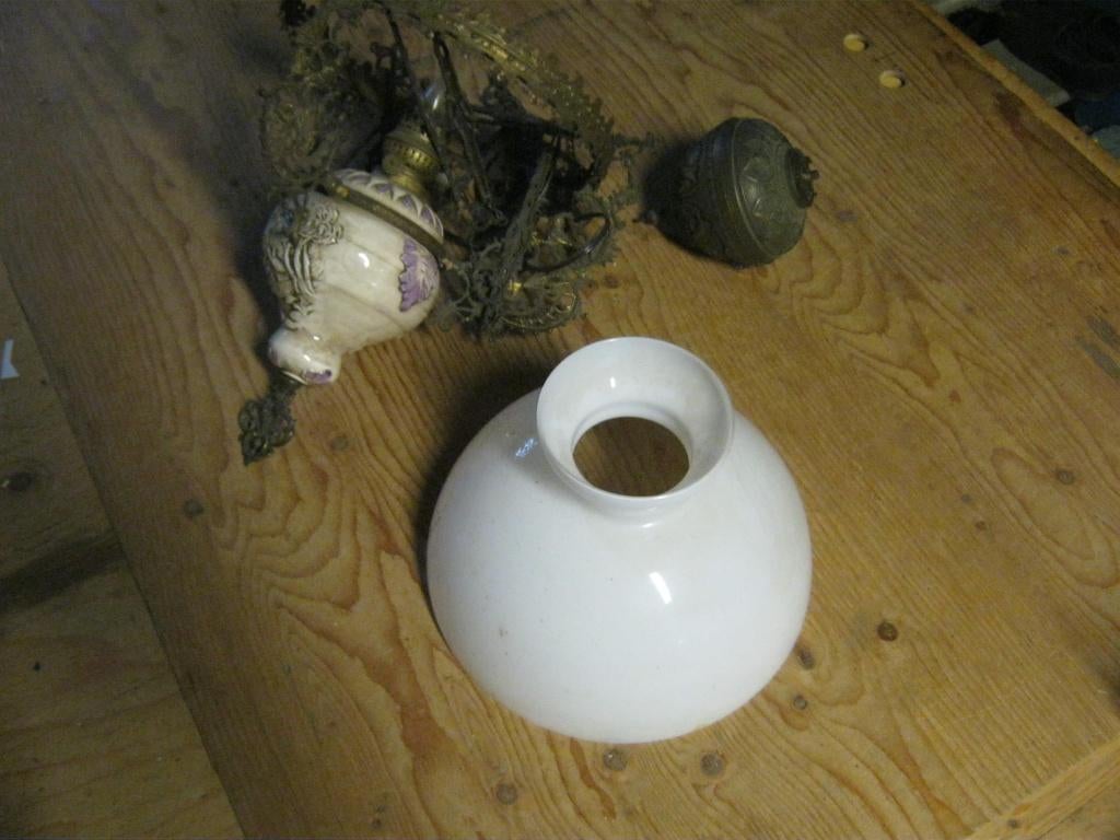 antieke olie hanglamp, Antiek en Kunst, Antiek | Lampen, Ophalen